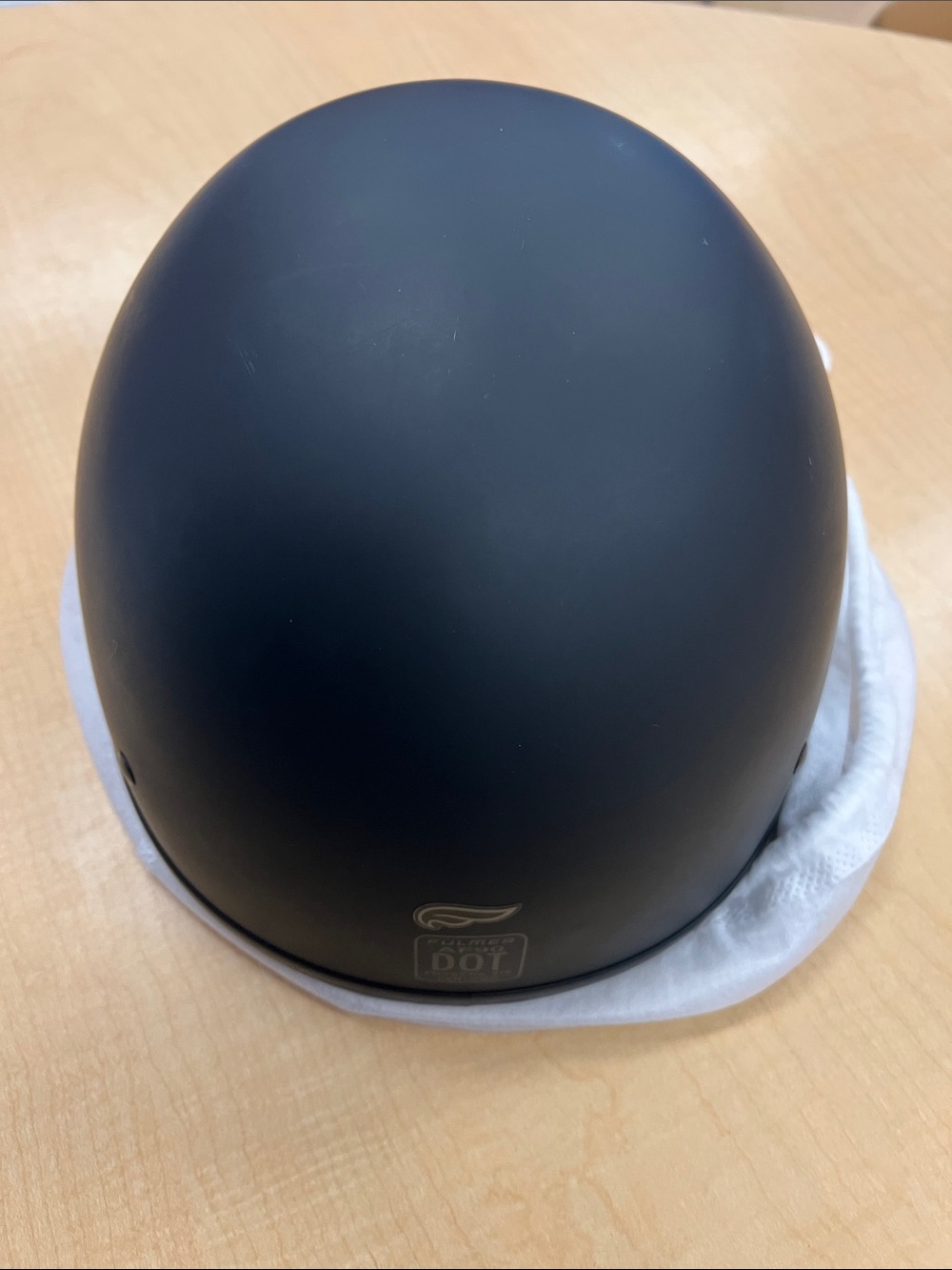 Matte Black Motorcycle Half Helmet with DOT Certification